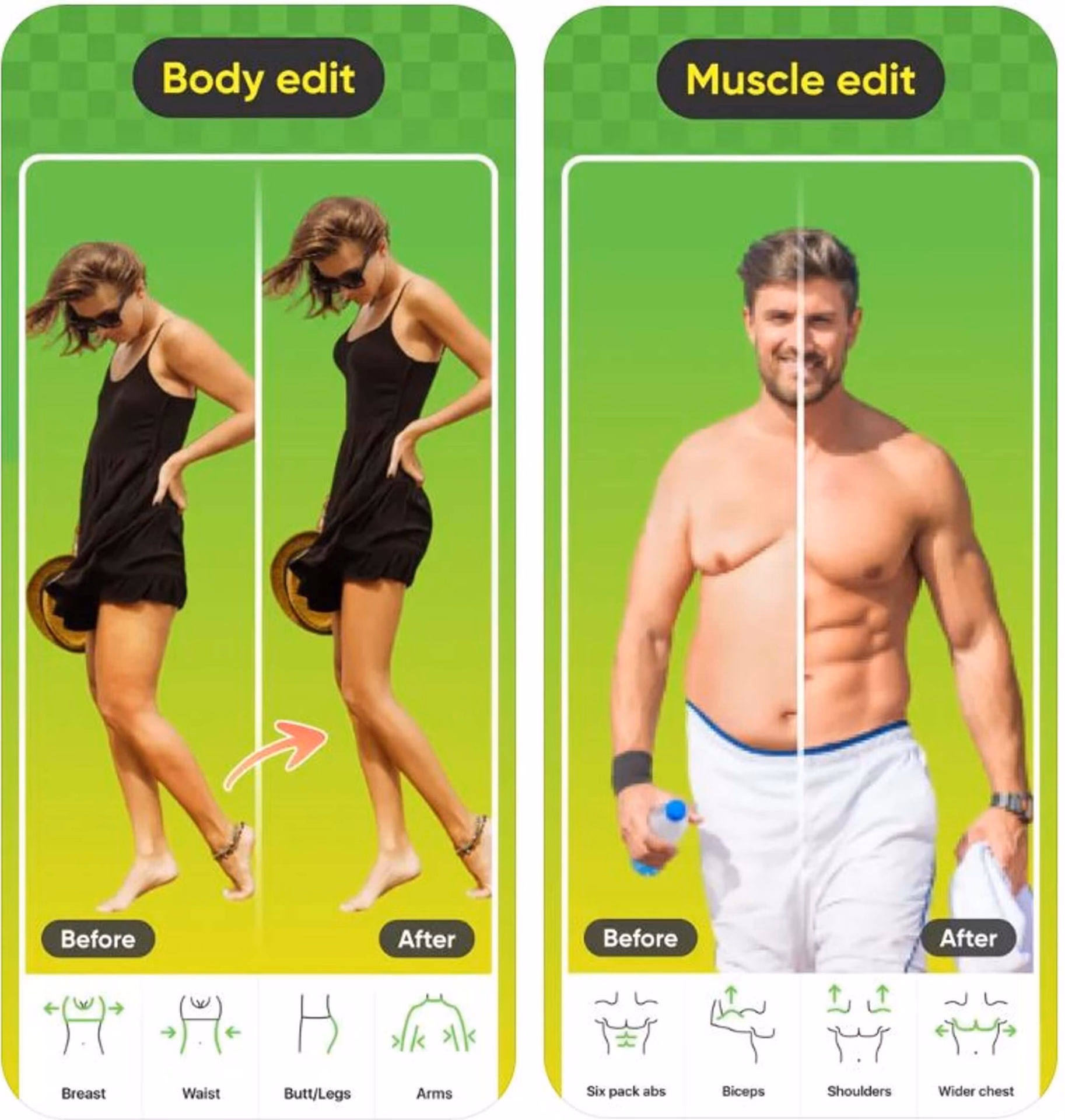 What apps can I use to reshape my body?