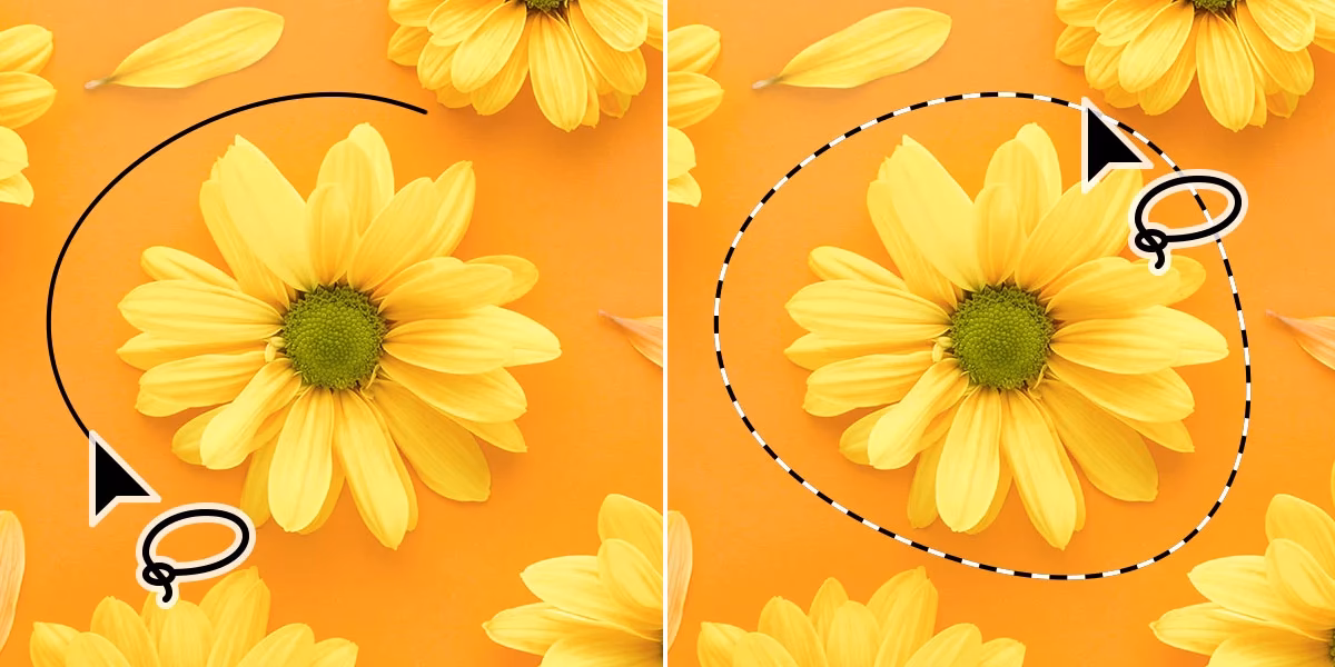 Which dash tool is a freehand selection tool?