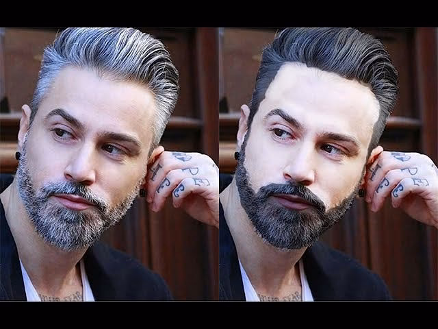 What cancels out gray hair color?