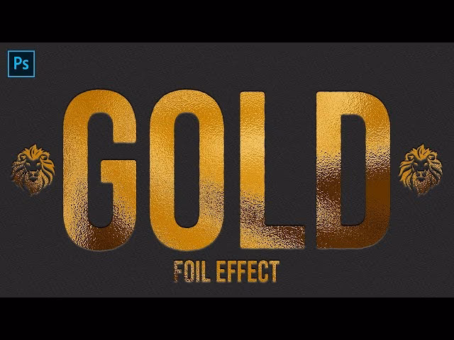 How to make foil in Photoshop?