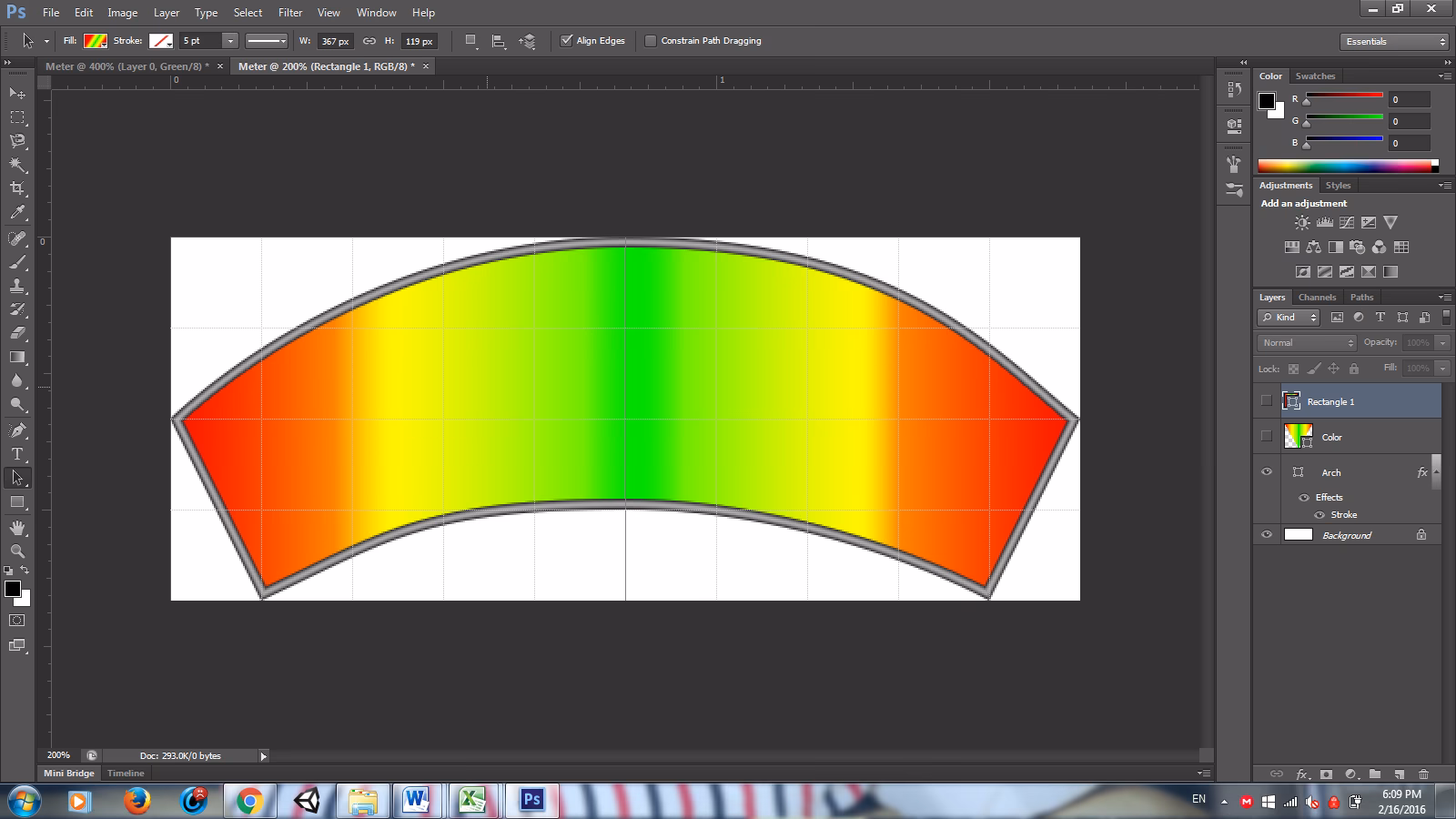 How to find the gradient of a curved line?