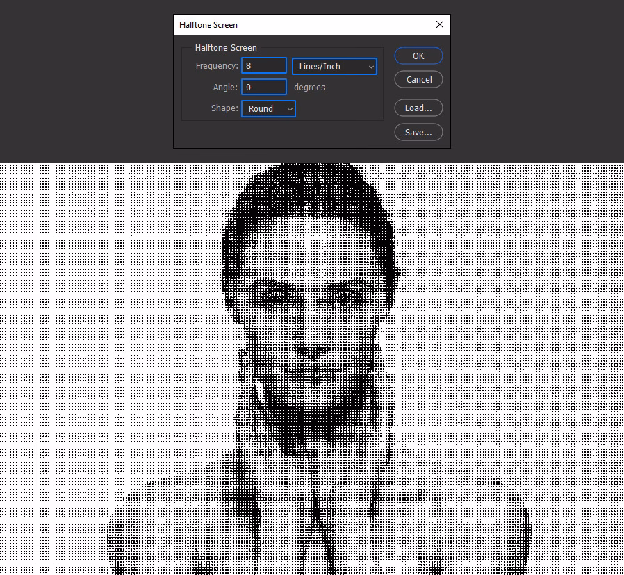 How to turn photo into halftone for screen printing?