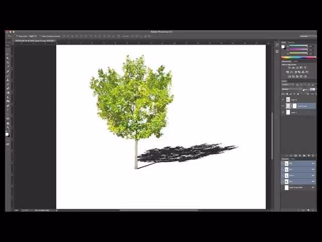Which button lets you apply shadow to an object?