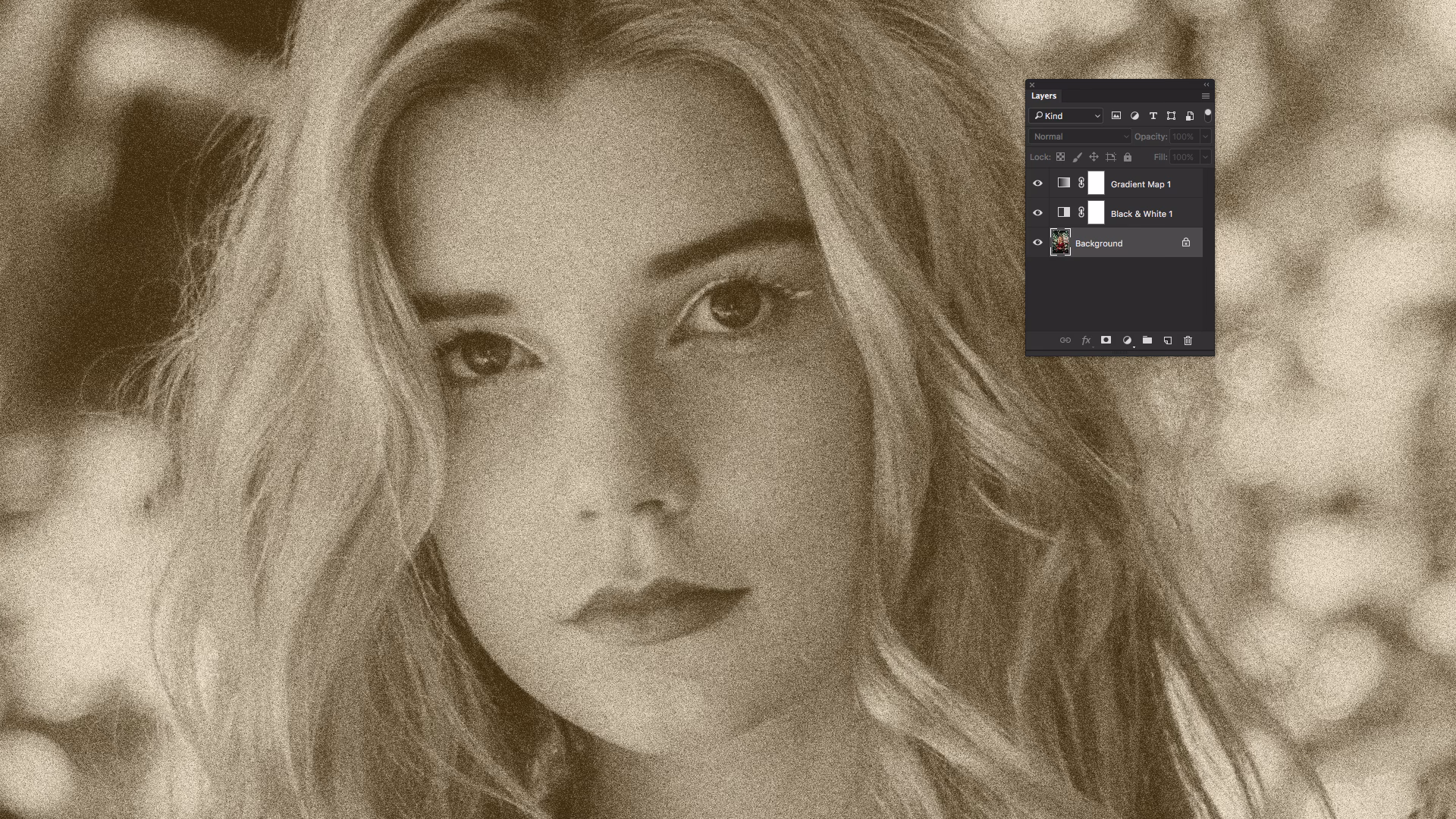 How do you age a portrait?