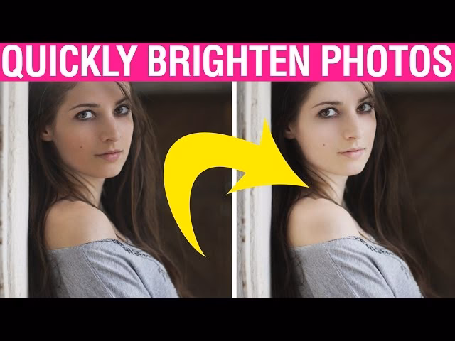 How do I fix a picture that is too dark in Photoshop?