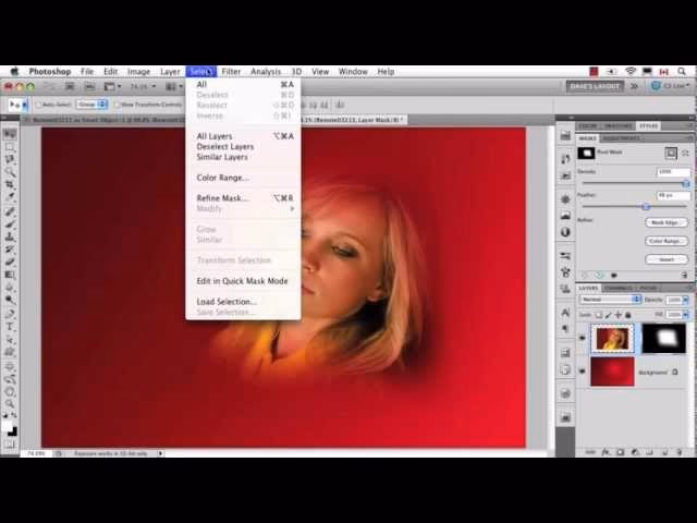 How to adjust feathers in Photoshop?