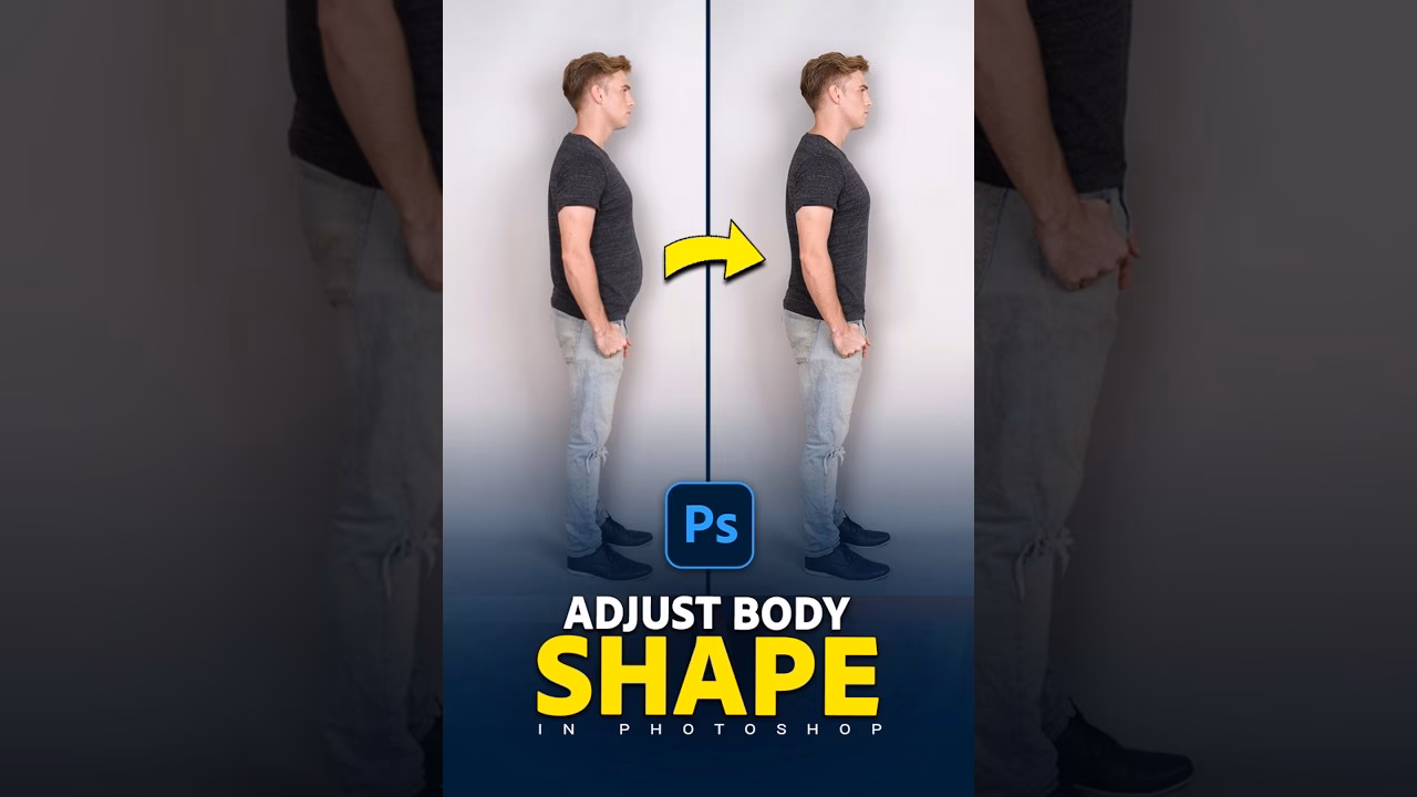 How to change body position in Photoshop?