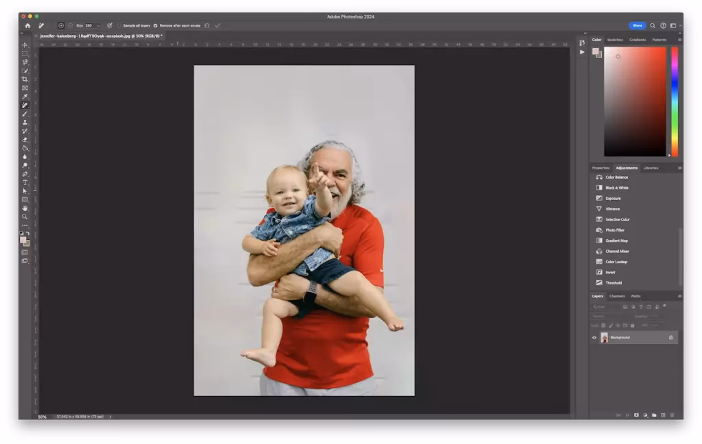 How do you isolate something in a picture?