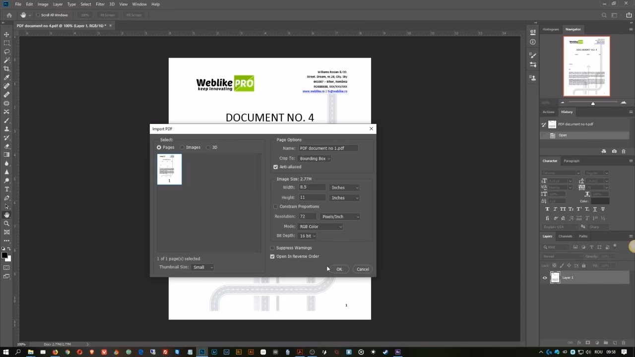 Can you merge PDF files in Photoshop?