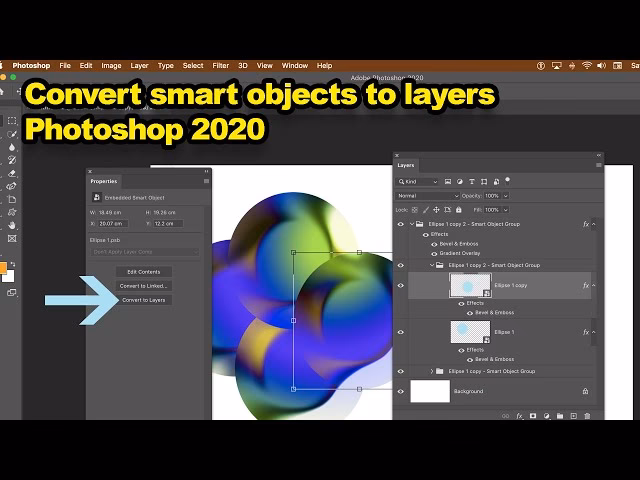 How to make an object not smart in Photoshop?