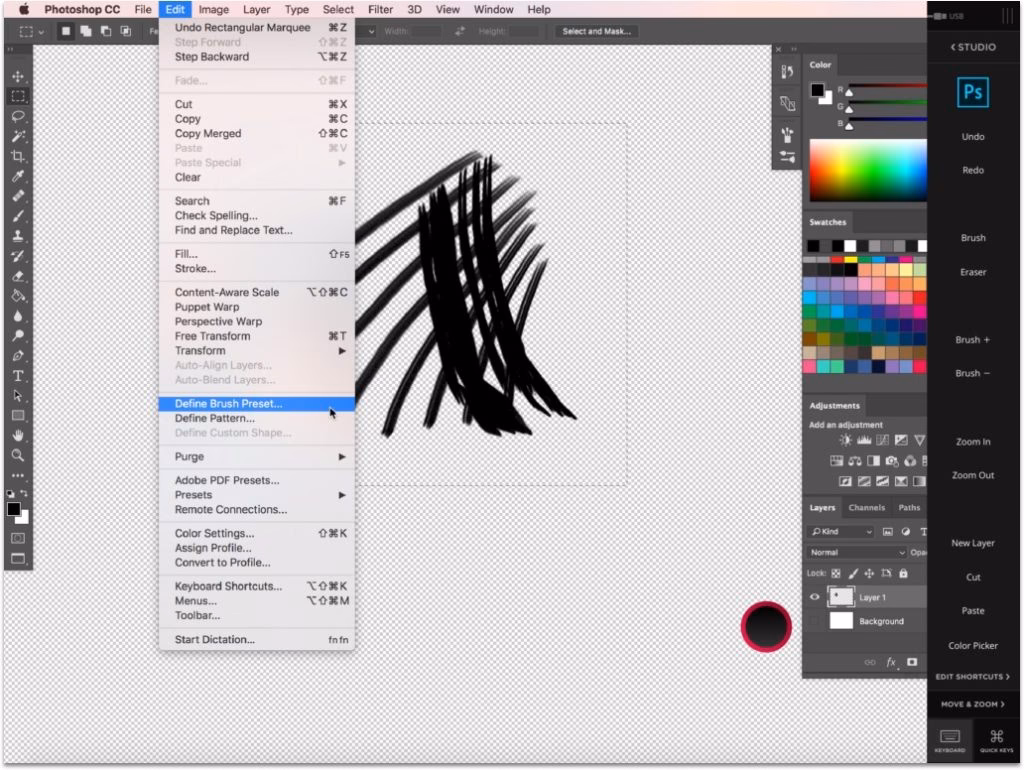 How to make a brush step by step?