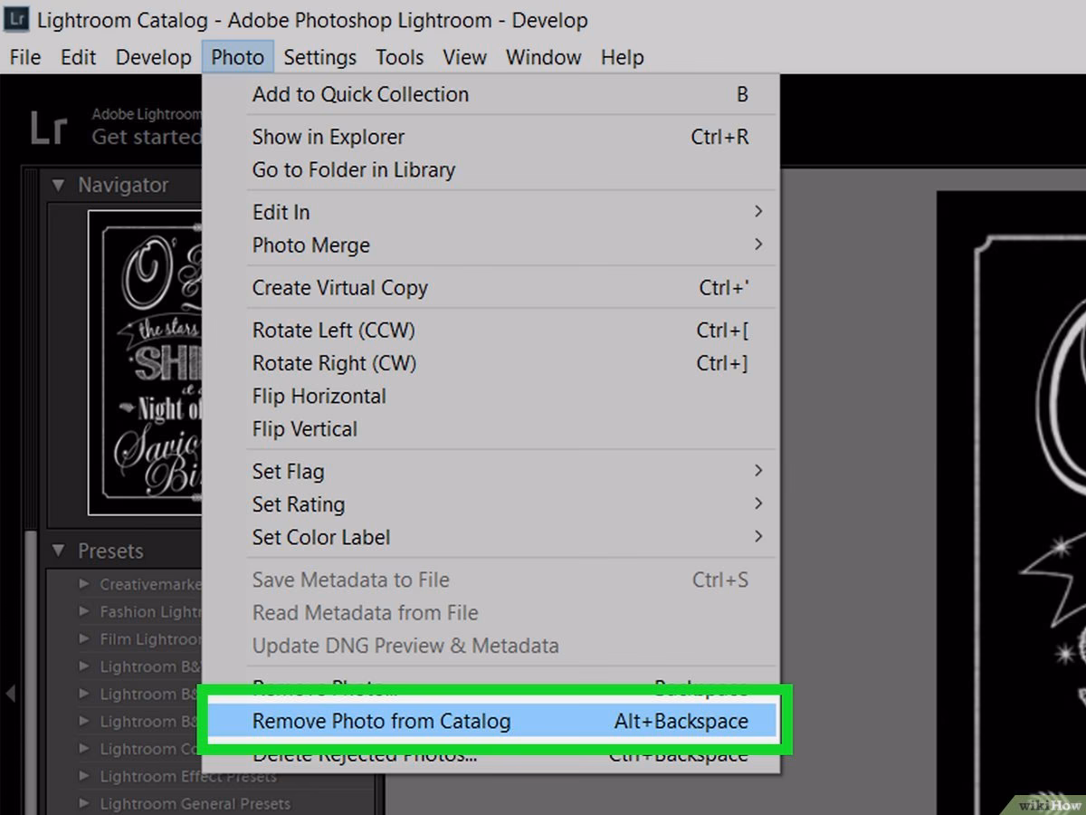 How do I turn off library in Photoshop?