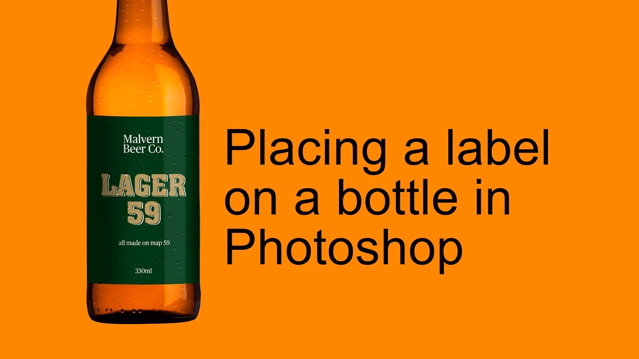 How do I create a custom label in Photoshop?