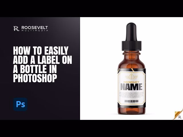 How do I create a custom label in Photoshop?