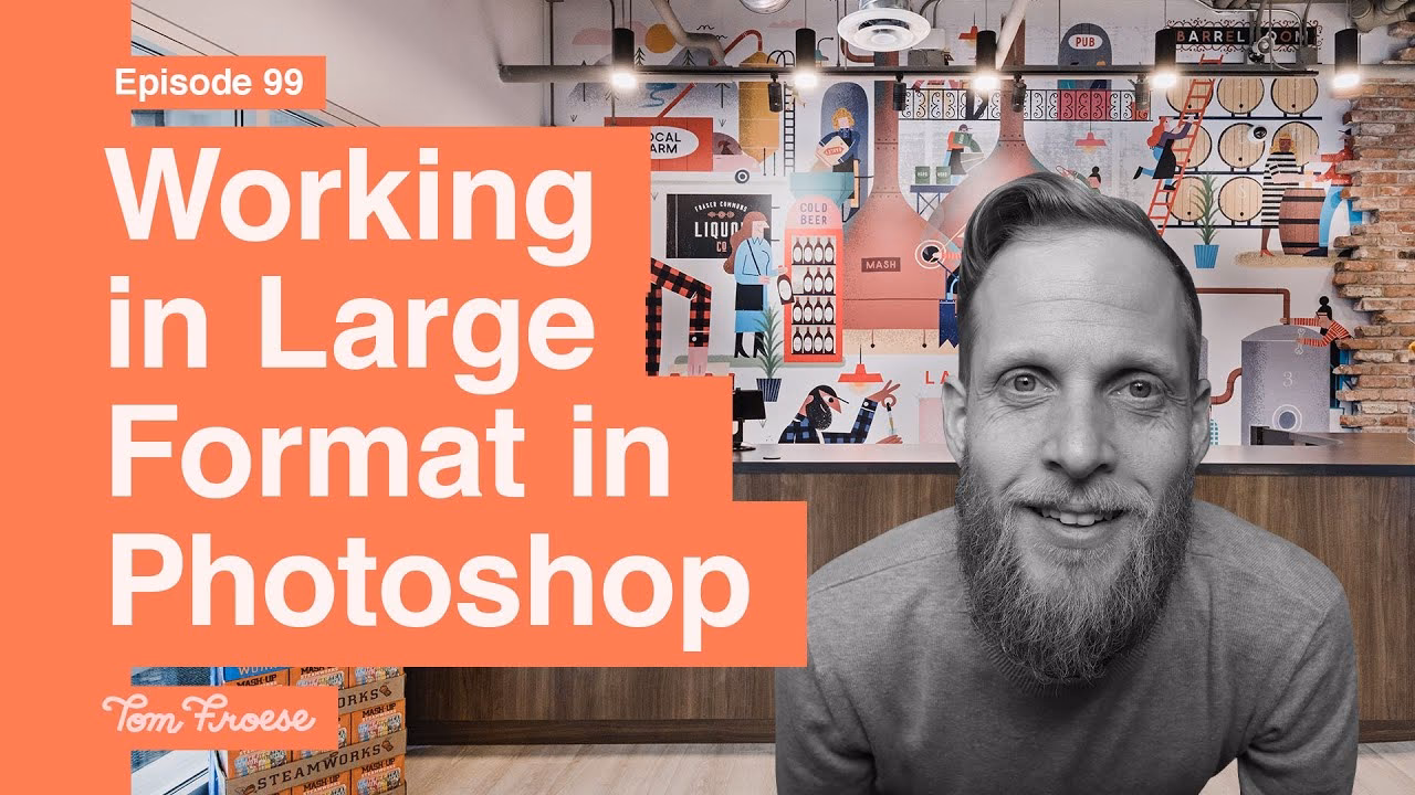 How to prepare images for large format printing in Photoshop?