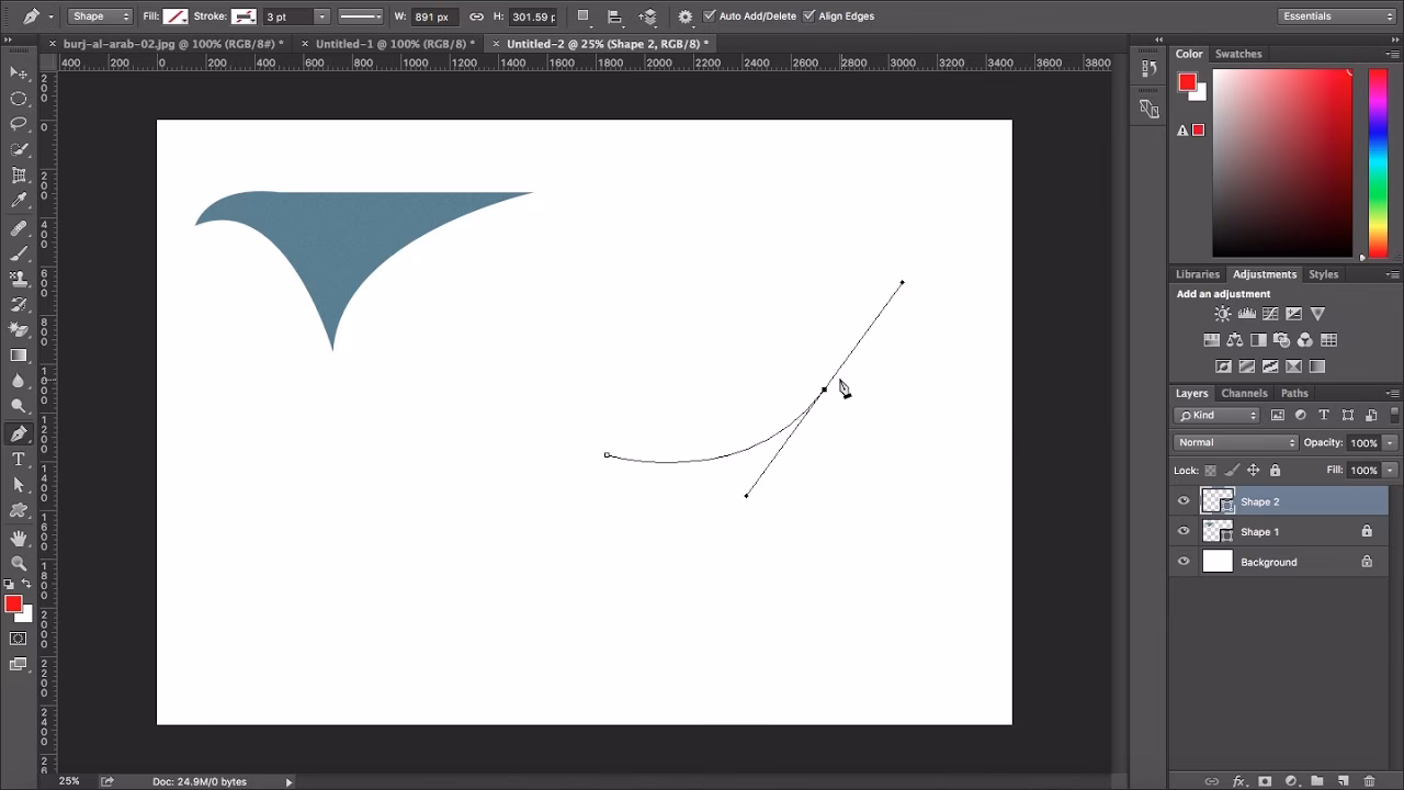 What tool lets you modify anchor points?