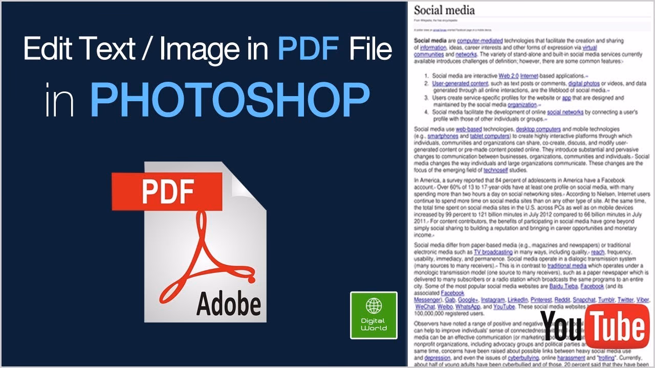 How do I edit a PDF document?