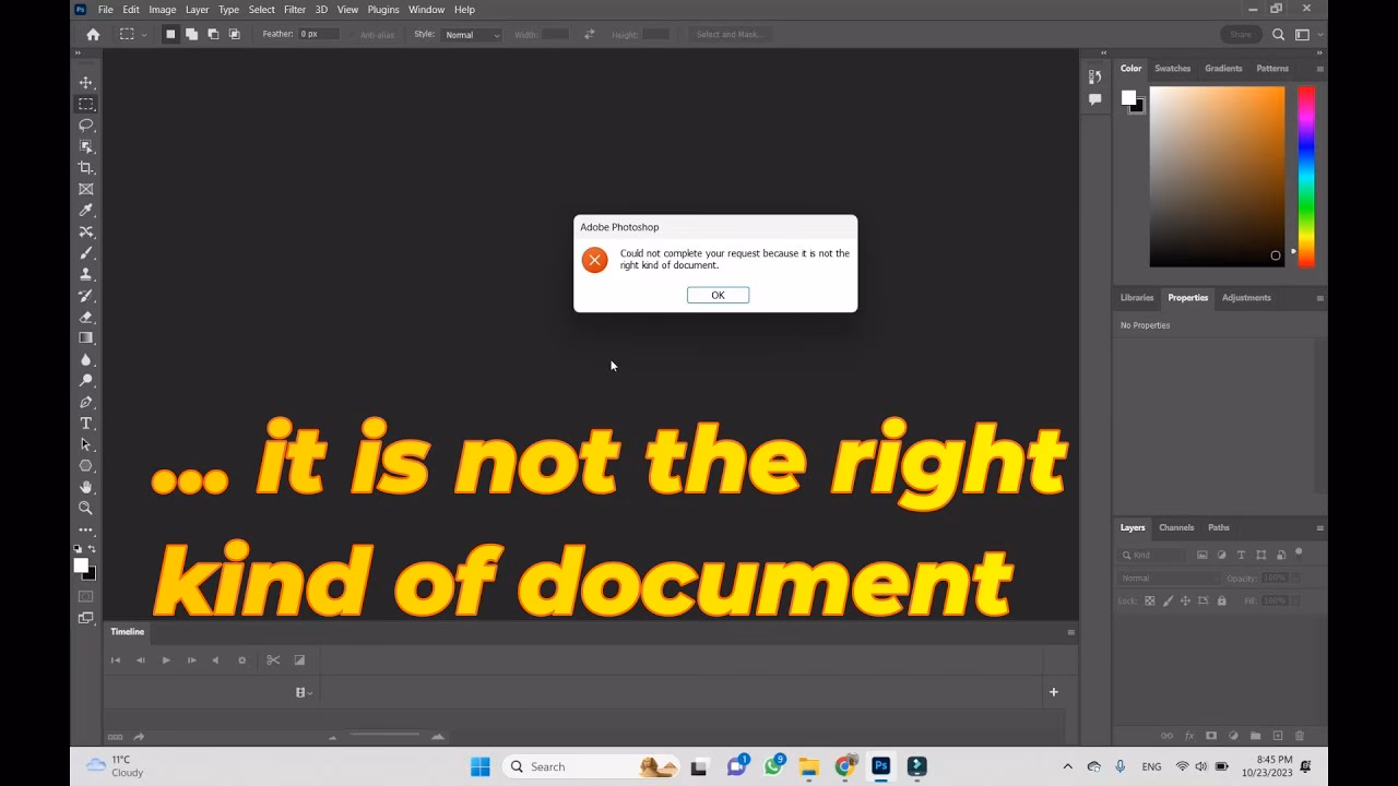 How do I import a Word document into Photoshop?