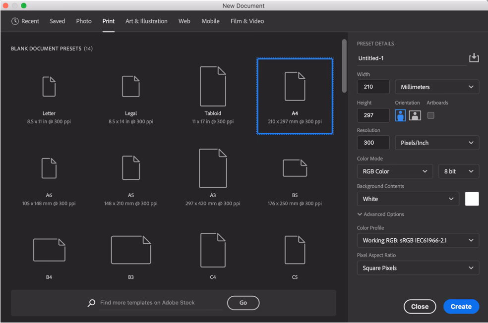 How to make an image A4 size?