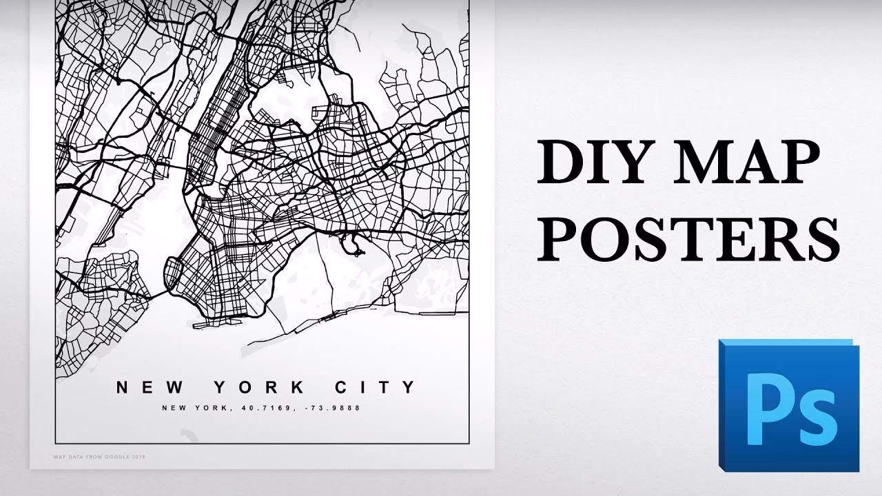 How to make a map in Photoshop?