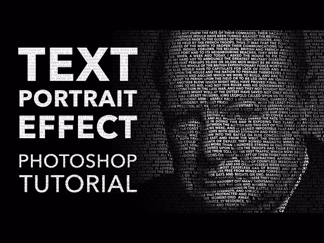 How to make a photo out of text?