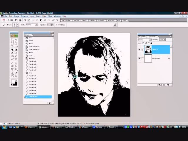 How to turn a picture into a stencil without Photoshop?
