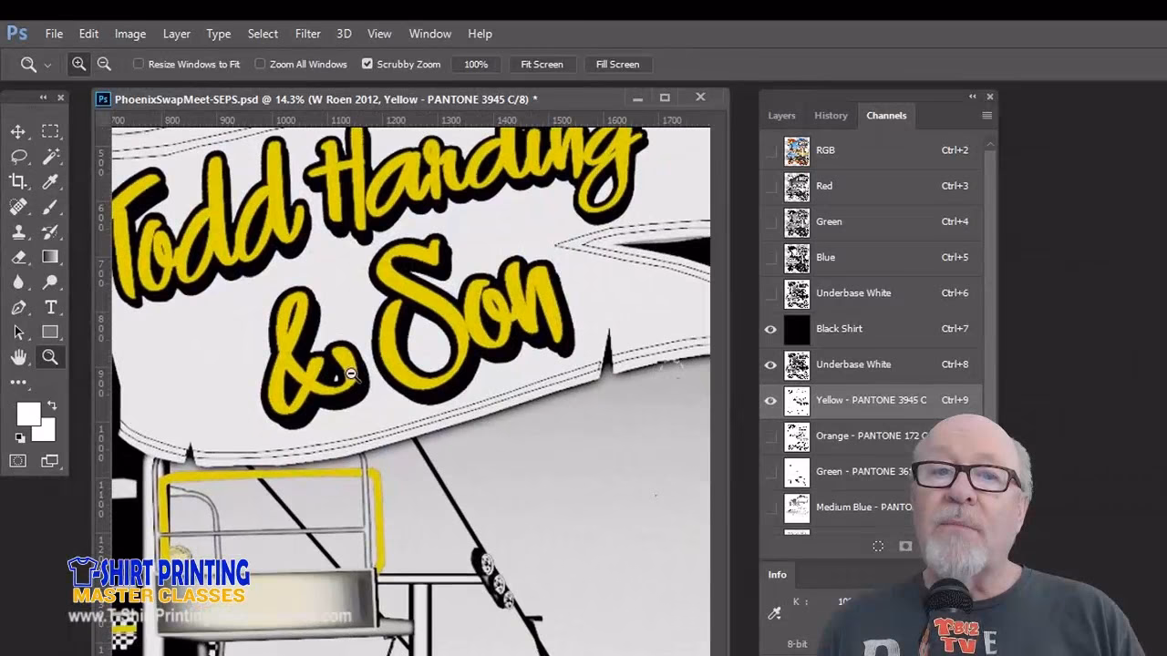 How do I create an anchor in Photoshop?
