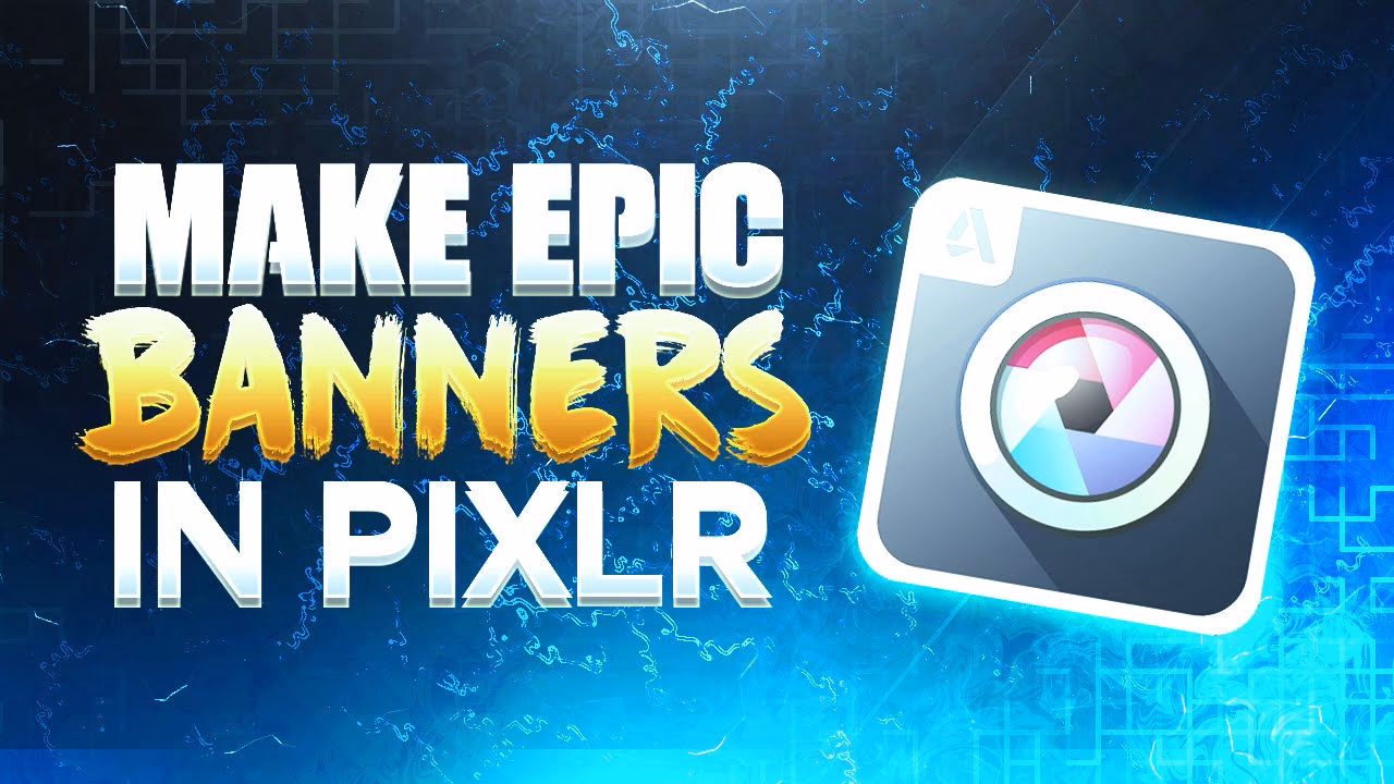 How do you make a banner on pixlr?