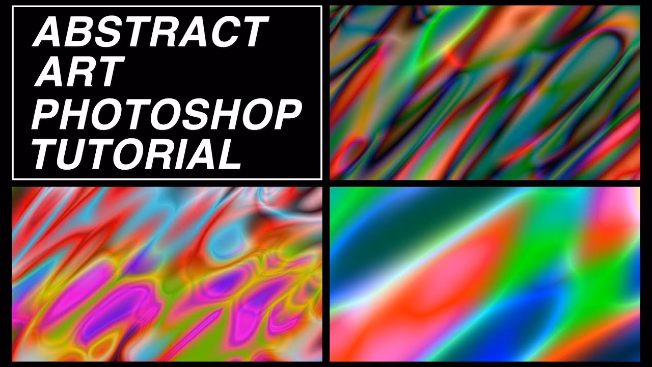 How do I turn an image into abstract art in Photoshop?