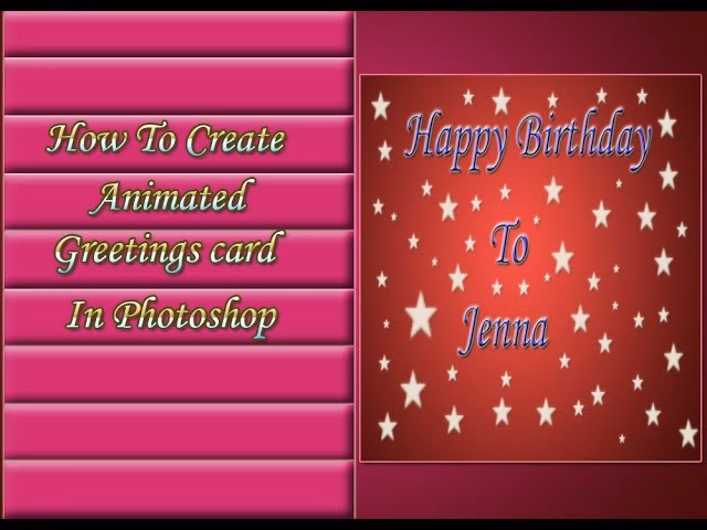 How do you make an animated digital card?