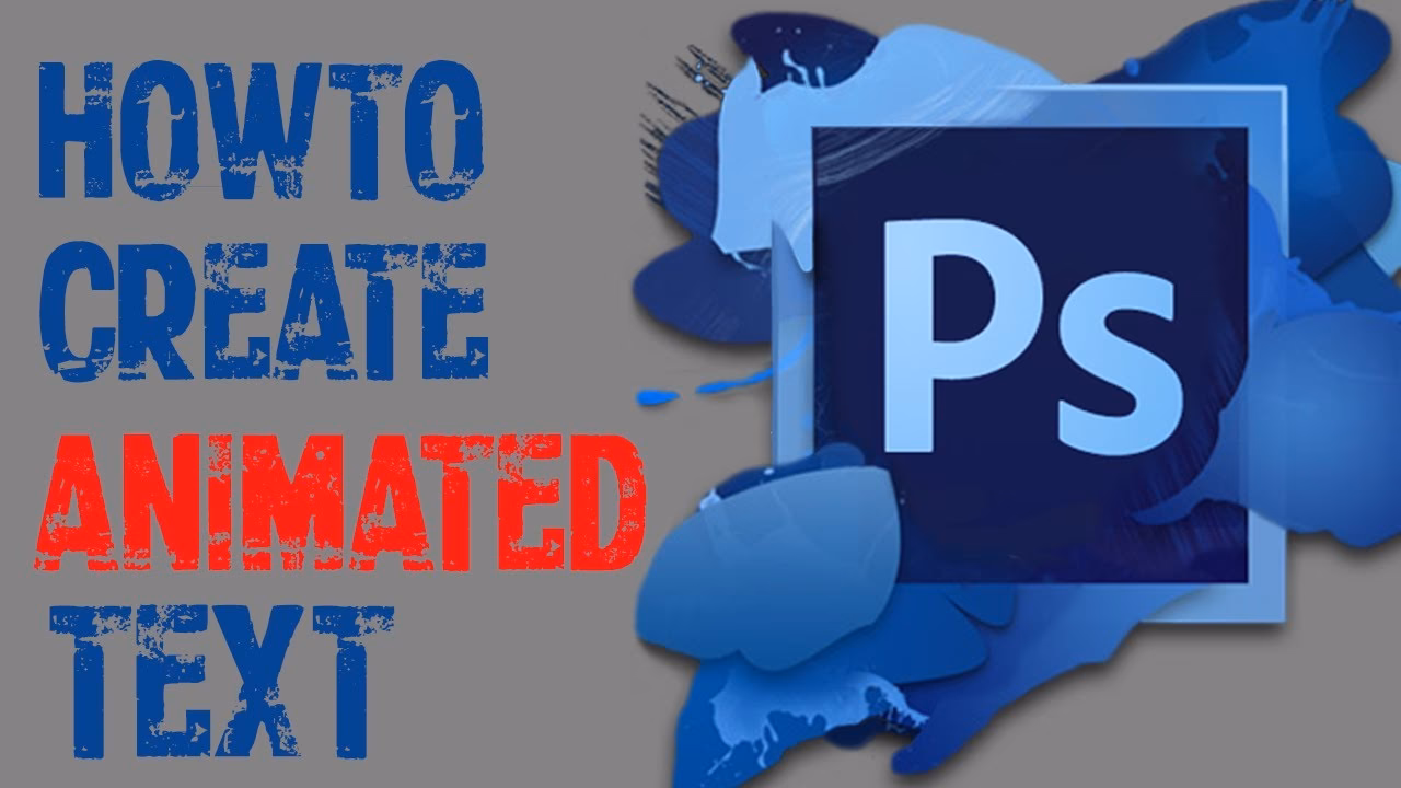 How to add text to gifs in Photoshop?