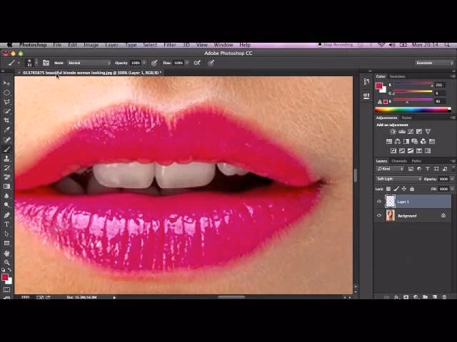 How to make lips bigger in pictures?