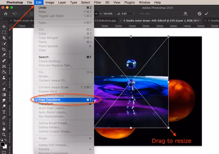 How to make images into a slide show?