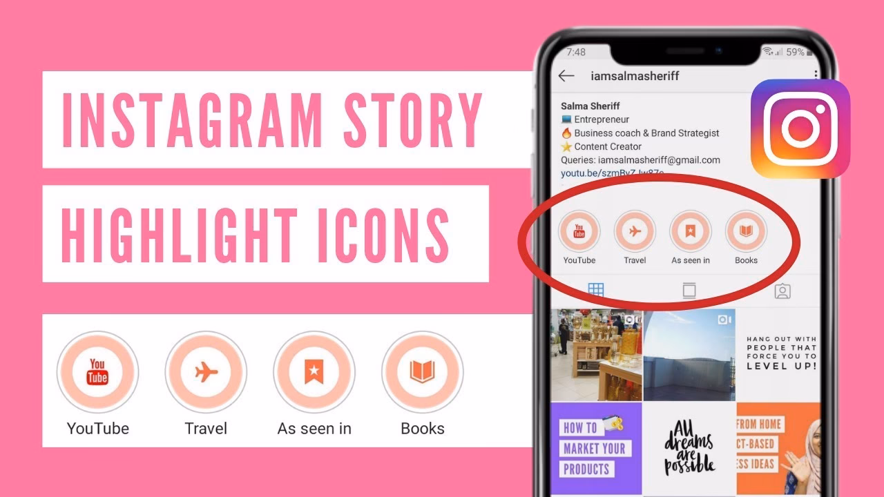 How to make icons for Instagram stories?