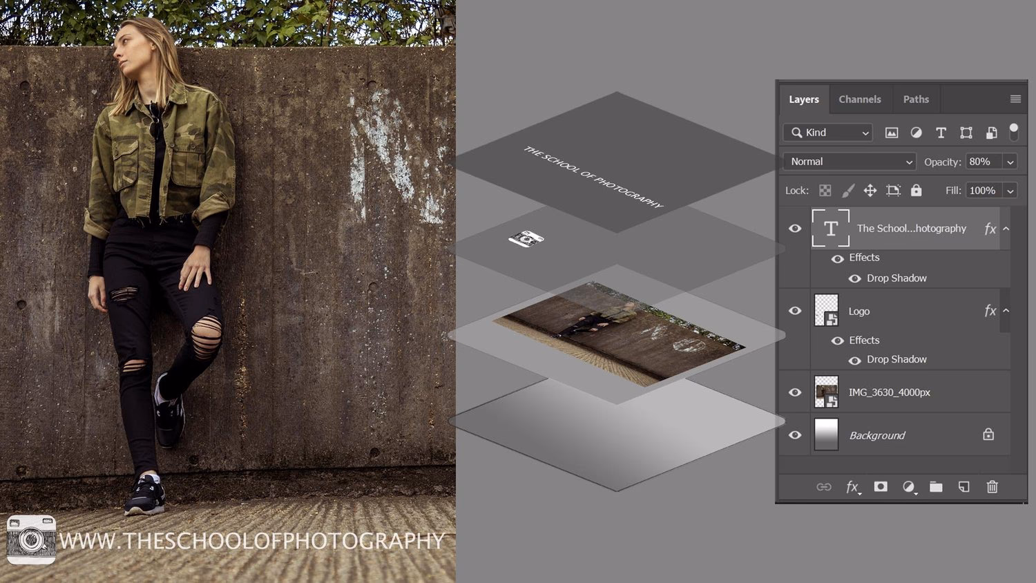 How to make a layer visible in Photoshop?
