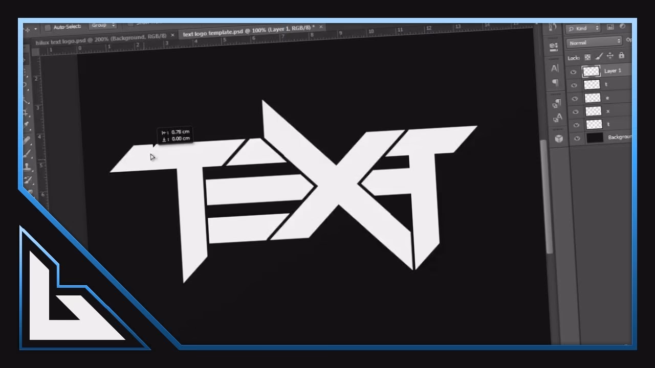 How to make a text-based logo?