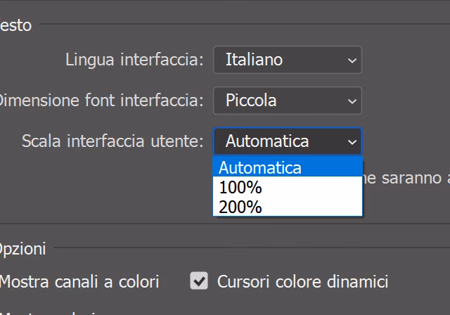 How do I make the layer icons bigger in Photoshop?