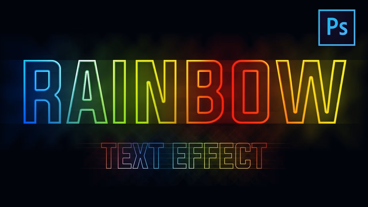 How to make colorful text in Photoshop?
