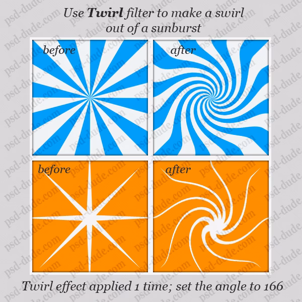 How do you make a swirl in Photoshop?
