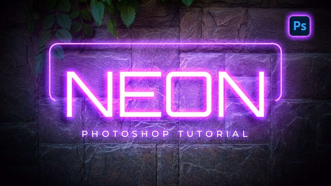 How do you make text glow in Photoshop?