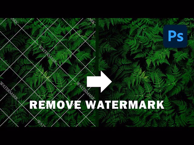 How do I remove a logo in Photoshop?