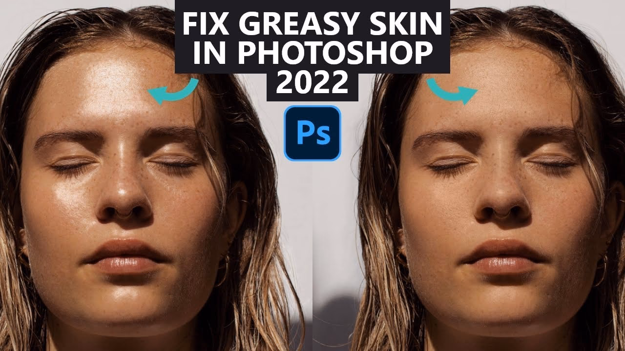 How to remove shine from skin in Photoshop?