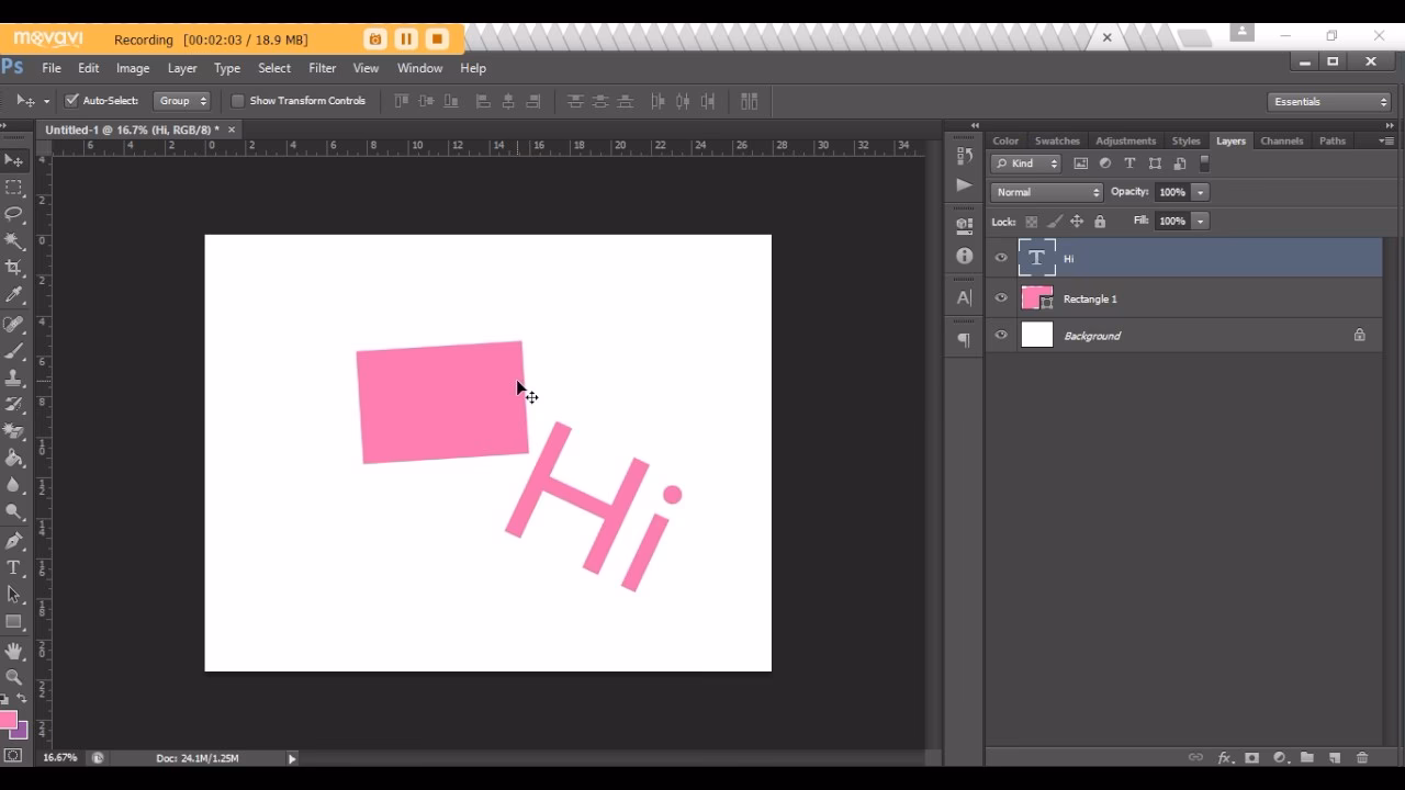 How to rotate rectangle selection in Photoshop?
