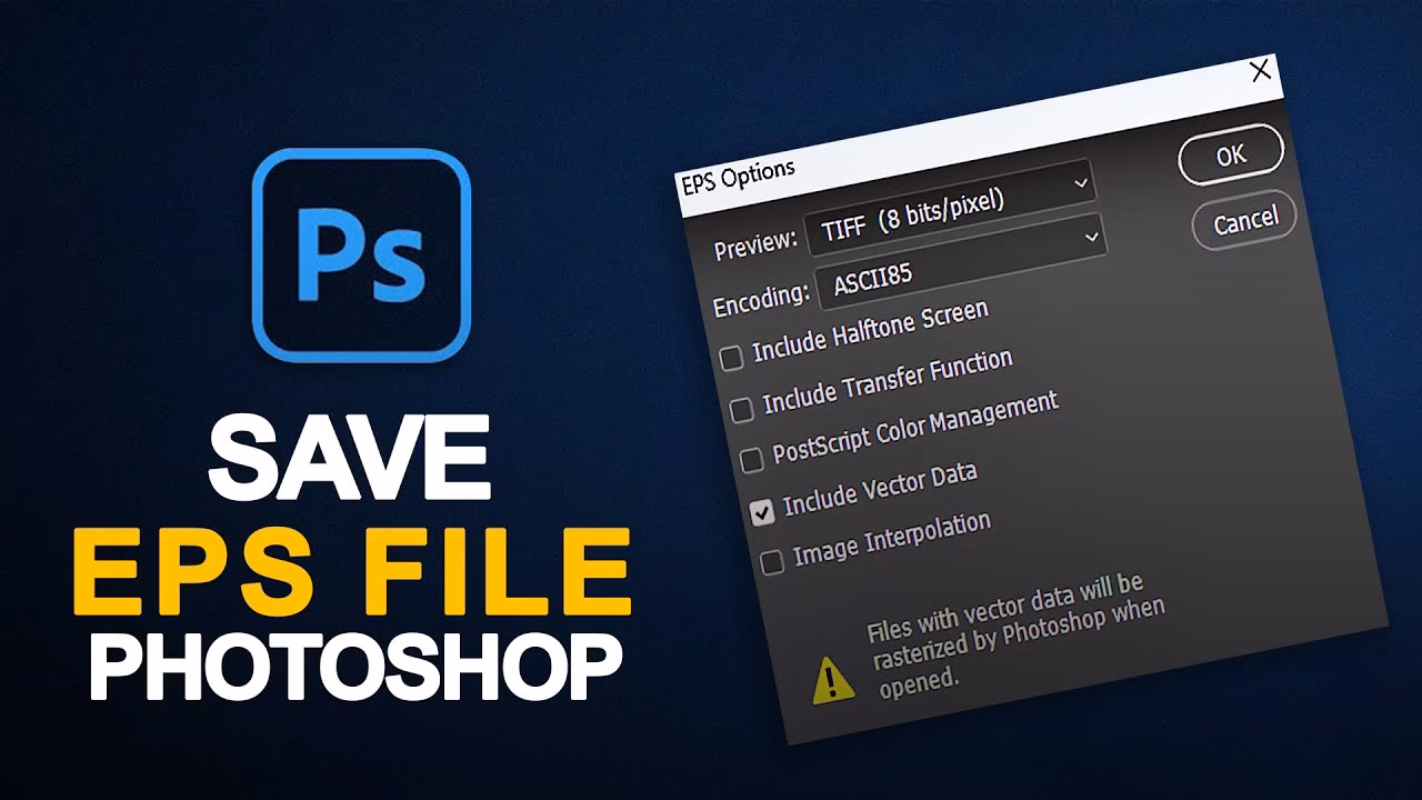 How to save a file in EPS?
