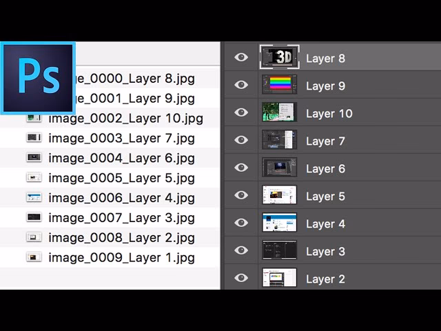 How to save multiple images in Photoshop as JPEG?