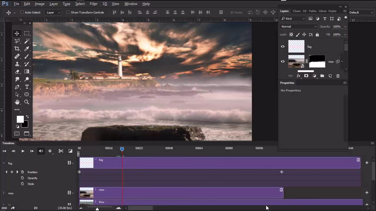 How do I save timeline frames as PNG in Photoshop?