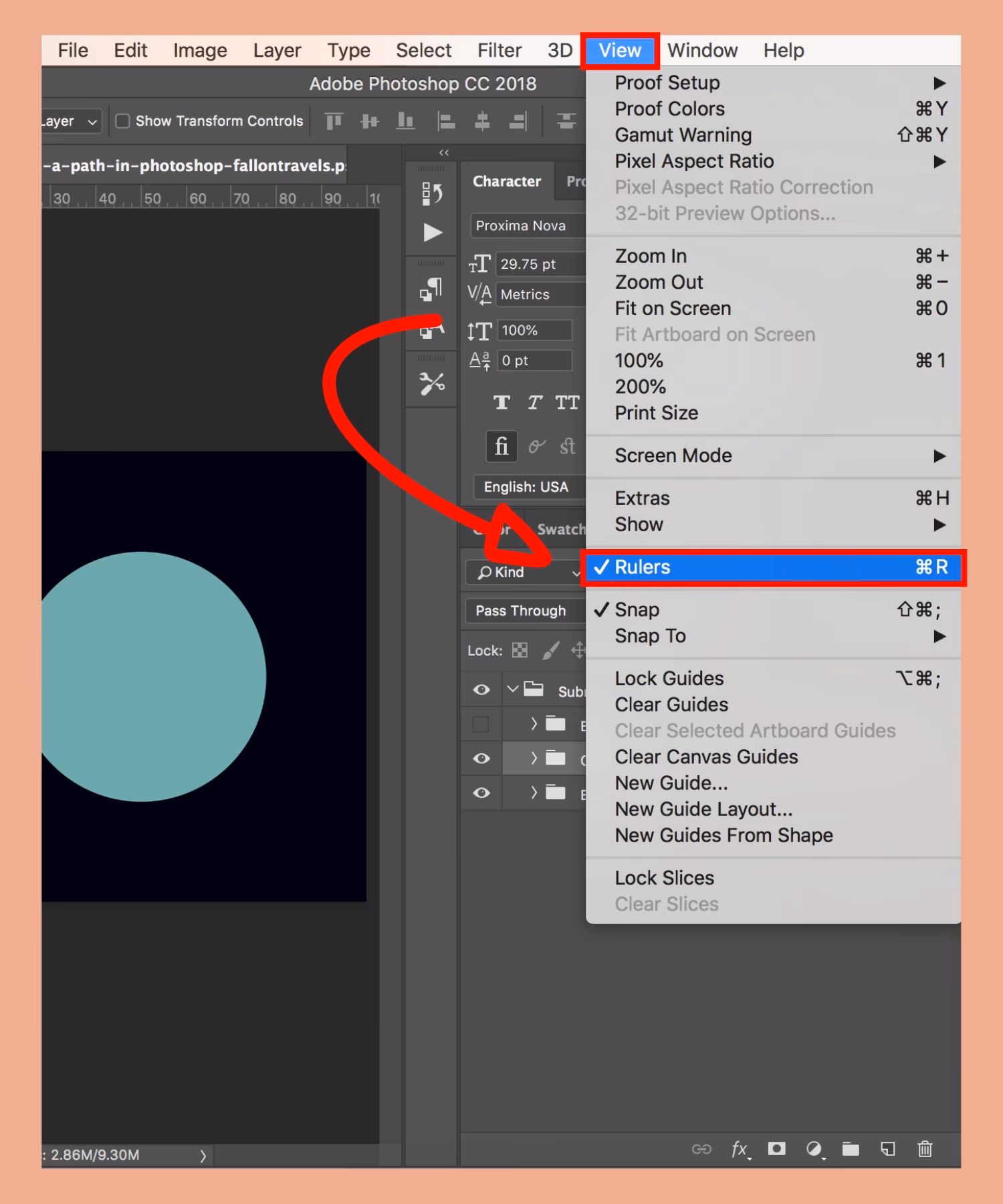 How to write a paragraph in Photoshop?
