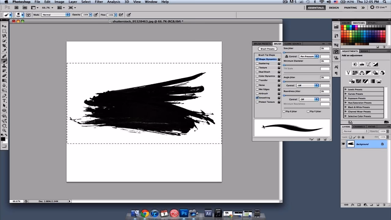 What is the use of brush strokes?