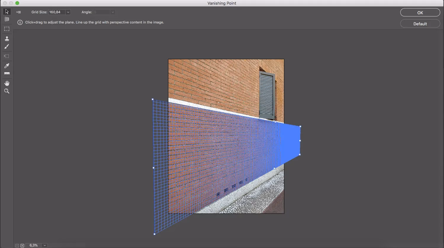 How to use vanishing point in Photoshop step by step?