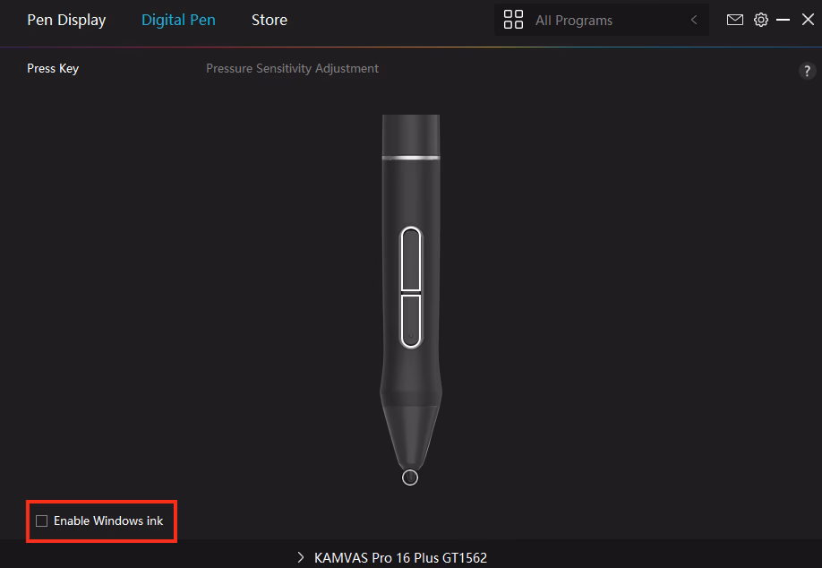 Why is my Huion pen pressure sensitivity not working?
